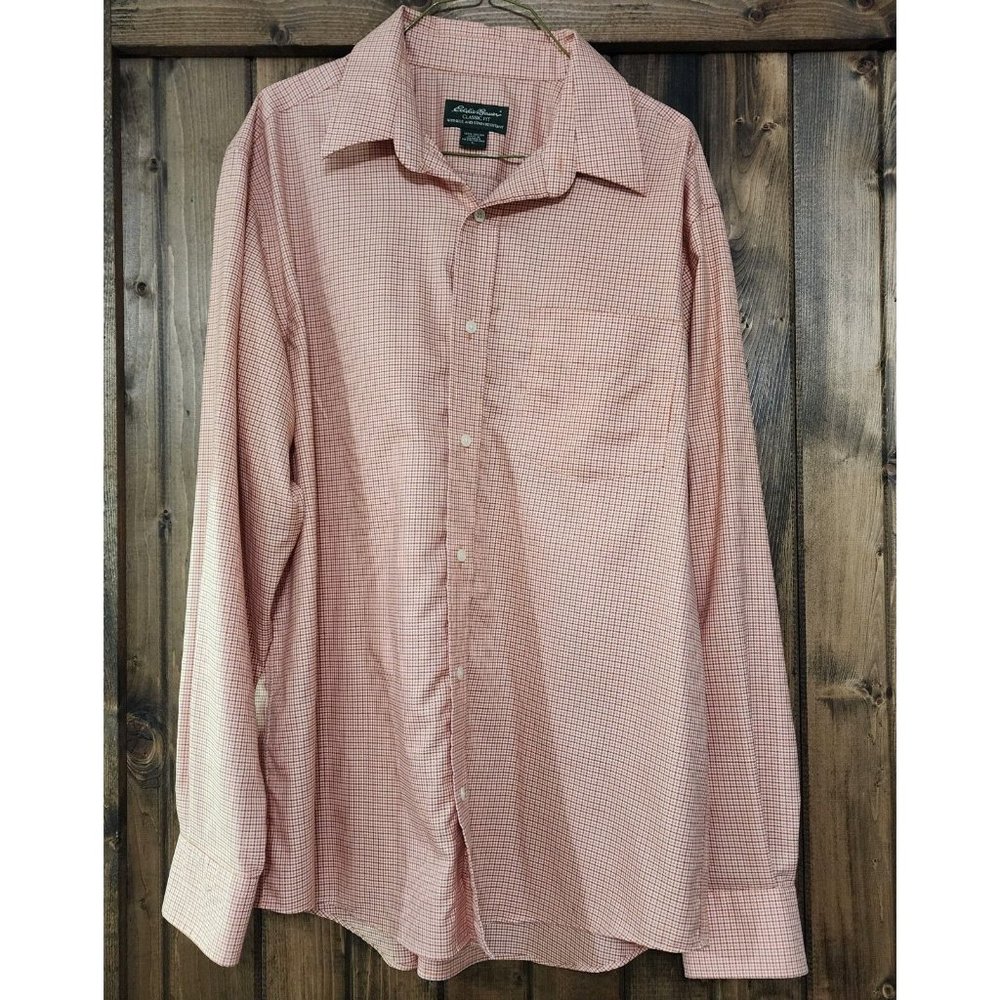 MENS EDDIE BAUER LONG SLEEVE BUTTON DOWN SHIRT